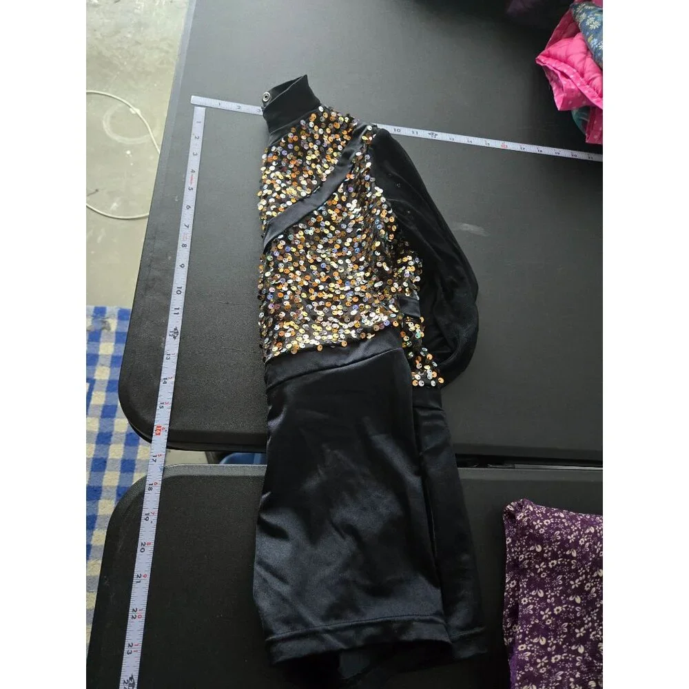 Weissman Ain't Nothing Wrong With‎ That Sequin Biketard Dance Costume Size LC